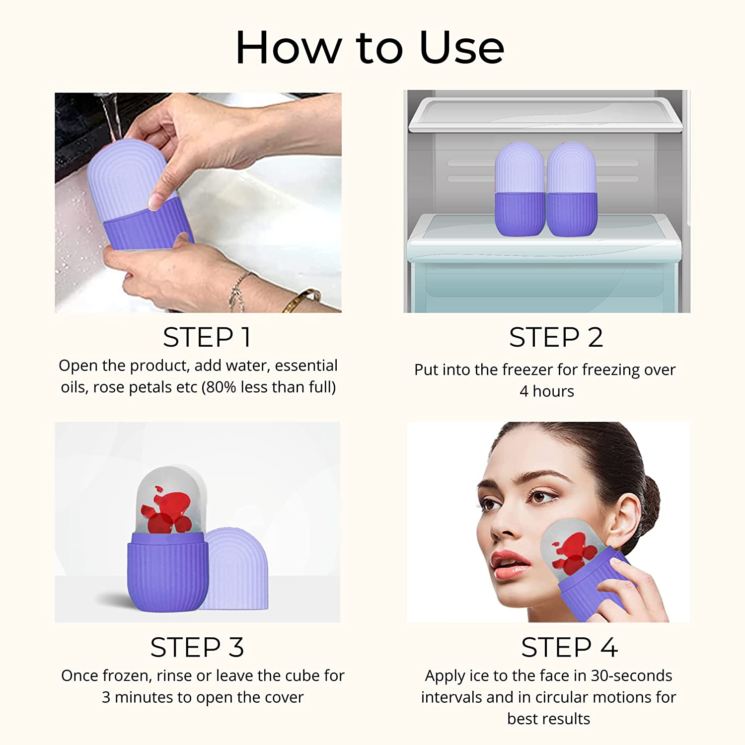 BEAUTY ICE ROLLER FOR FACE MASSAGER & EYE REUSABLE FACE ROLLERS FACIAL ROLLER ( Purple Color) BEAUTY ICE ROLLER FOR FACE MASSAGER & EYE REUSABLE FACE ROLLERS FACIAL ROLLER ( Purple Color)